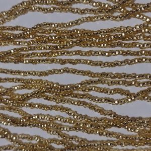 3/$15 Czech Glass Seed Bead Fire Mountain Gems Lt Gold Square Hole H20-8141SB